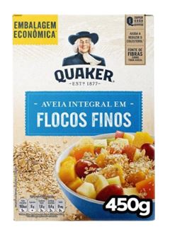 AVEIA QUAKER FLOCOS FINOS 450GR