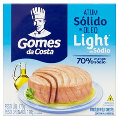 ATUM SOLIDO EM OLEO BAIXO SODIO 170GR 