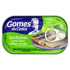 SARDINHAS COM OLEO SABOR LIMAO 125GR