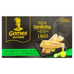 FILES DE SARDINHA EM OLEO C LIMAO 125GR 