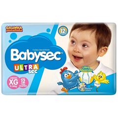 FRALDA BABYSEC ULTRA JUMBINHO XG 12UN