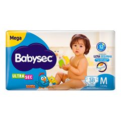 FRALDA BABYSEC ULTRA MEGA M 38UN