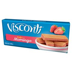 BISCOITO WAFER MORANGO VISC. 120GR