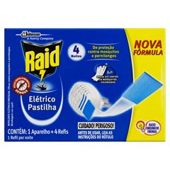 RAID ELETRICO PASTILHA 12H(1 AP+4 REFIS)