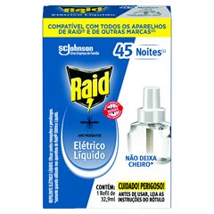 RAID ELETRICO LIQUIDO 45 NOITES(REFIL)
