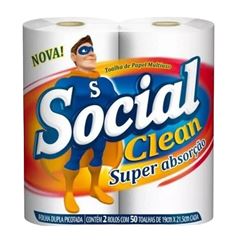 PAPEL TOALHA SOCIAL CLEAN 12X02UN