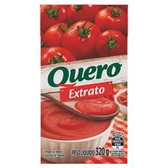 EXTRATO DE TOMATE QUERO CAIXA 320 GR