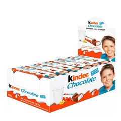 KINDER CHOCOLATE T1X24 BARRINHAS - CX PQ