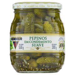 PEPINOS EM CONDIMENTO SUAVE HEMMER 300GR