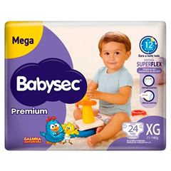 FRALDA BABYSEC PREMIUM MEGA XG 24UN