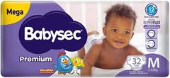 FRALDA BABYSEC PREMIUM MEGA M 32UN