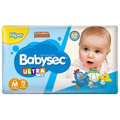 FRALDA BABYSEC ULTRA HIPER M 68UN