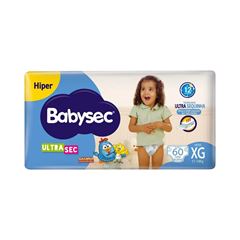 FRALDA BABYSEC ULTRA HIPER XG 56UN