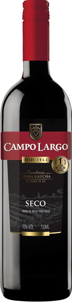 VINHO CAMPO LARGO TINTO SECO 750ML