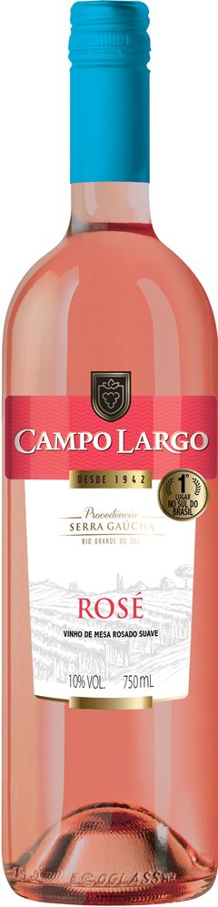VINHO CAMPO LARGO ROSE SUAVE 750ML
