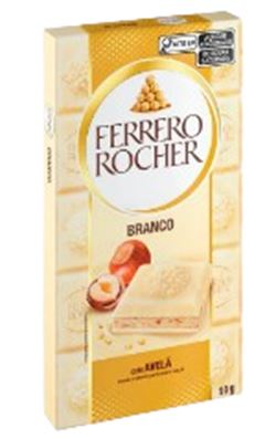 FERRERO ROCHER TABLETE BRANCO 90GR