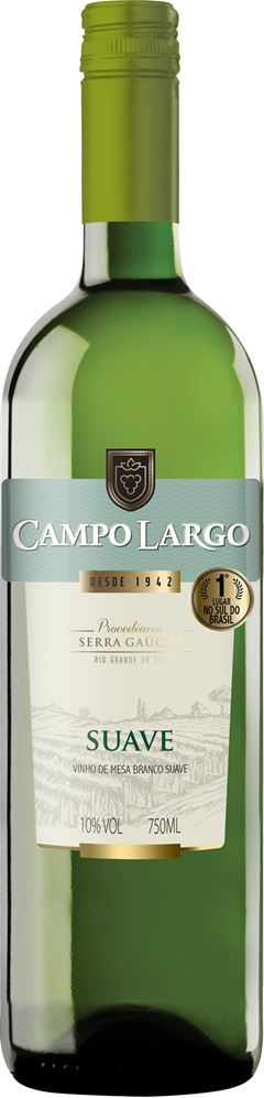 VINHO CAMPO LARGO BRANCO SUAVE 750ML