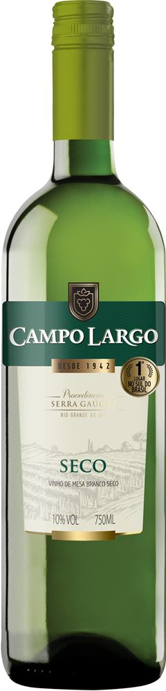 VINHO CAMPO LARGO BRANCO SECO 750ML