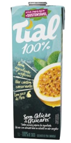 SUCO TIAL MARACUJA 100% 1 LITRO