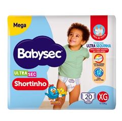 FRALDA BABYSEC ULTRA SHORT MEGA XXG 20UN