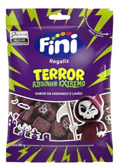 FINI TERROR MORANGO E LIMÃO ÁCIDO 80GR